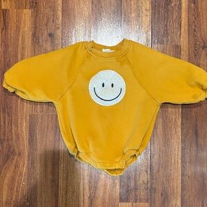 Axel & Rose Sherpa Smiley Face Sweater Bubble